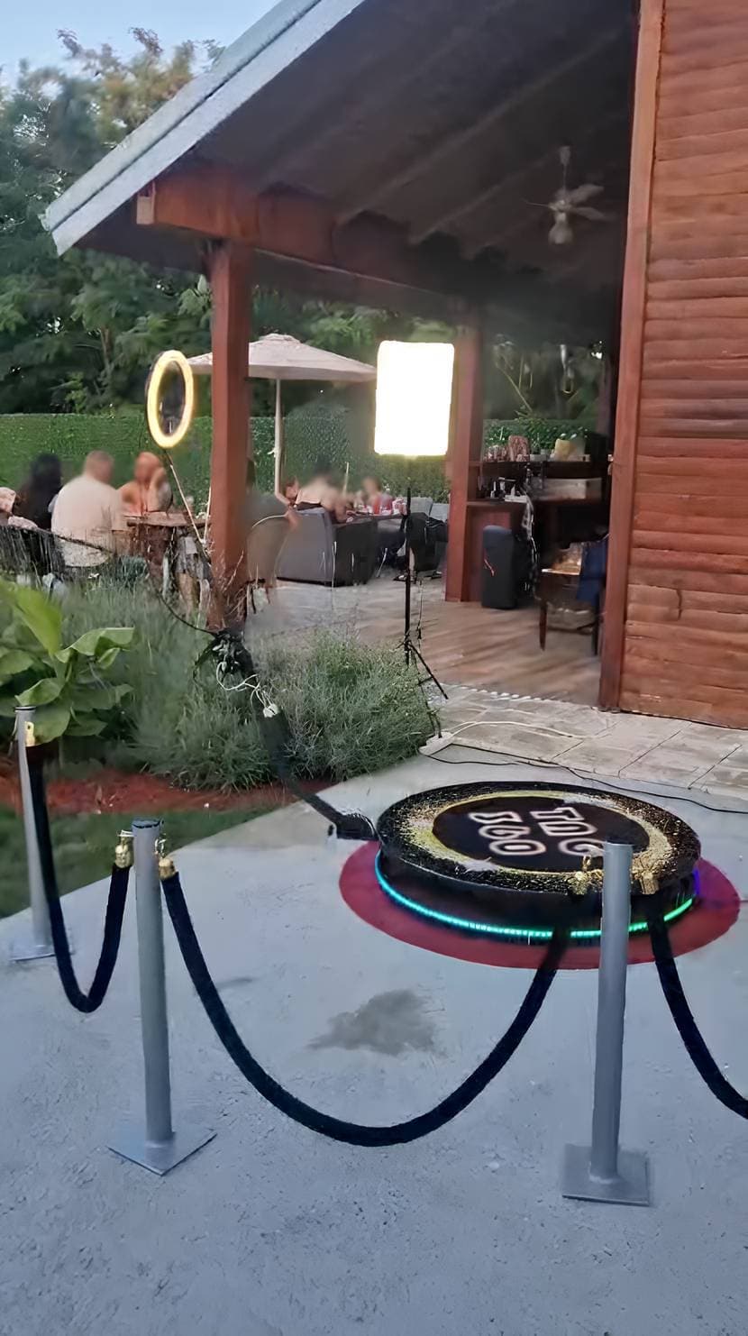 360 video booth Beograd, profesionalna rasveta